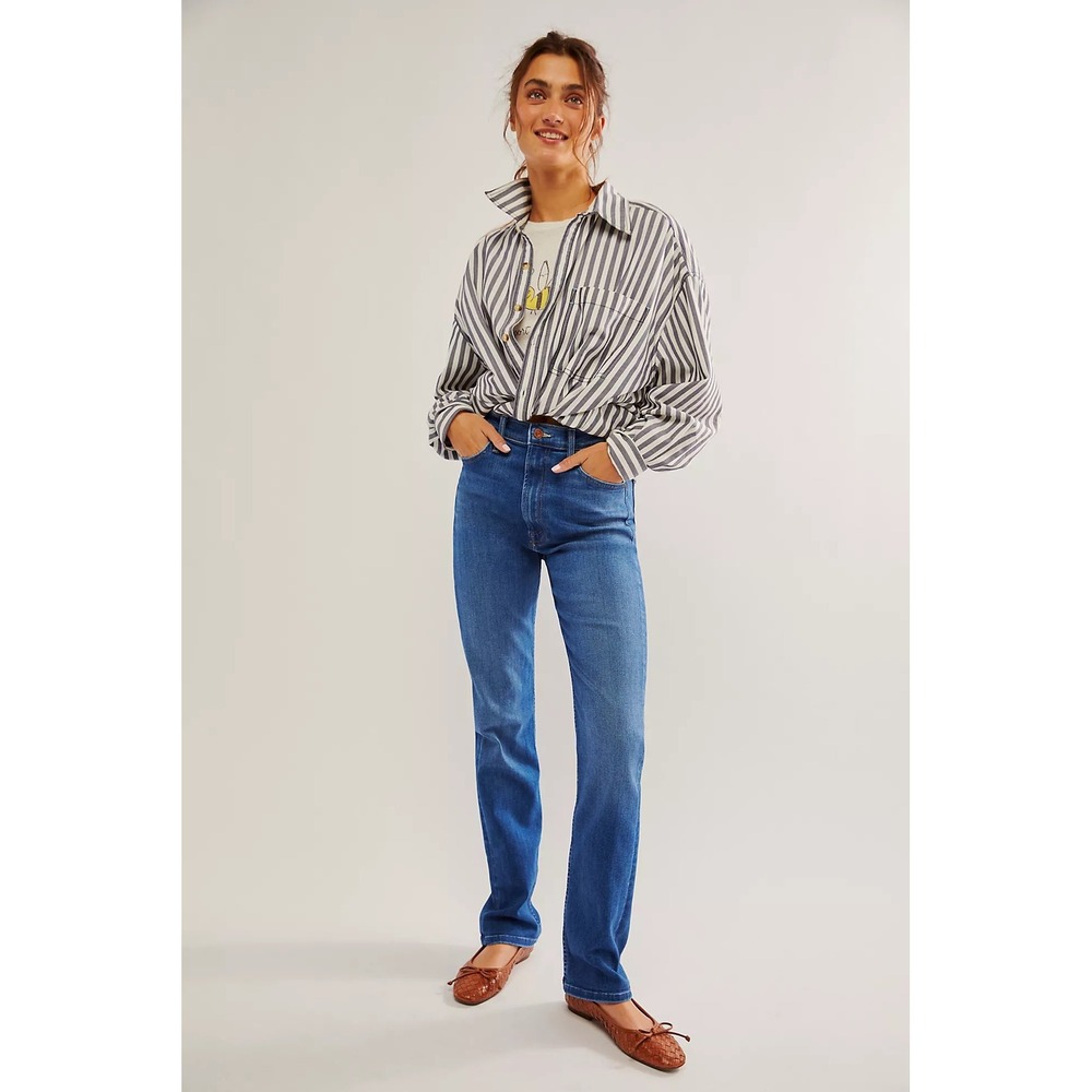 MOTHER High Waisted Rider Skimp Jeans Blue Size 26
